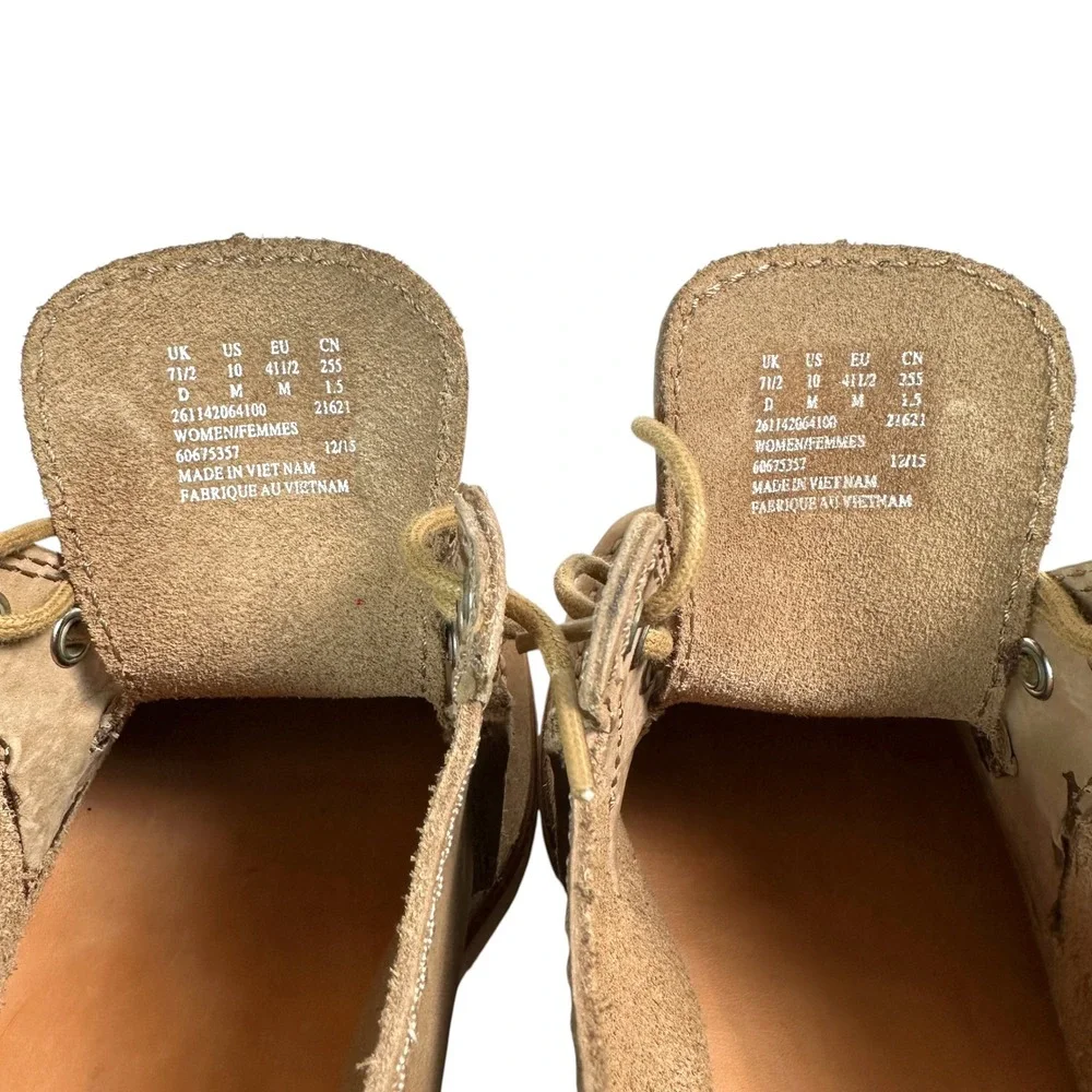 Clarks Shoes Artisan Veldta Auburon Platform Moccasin Nubuck Taupe 10‎ Gorpcore